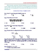 100 Bài Toán trắc nghiệm Lớp 5